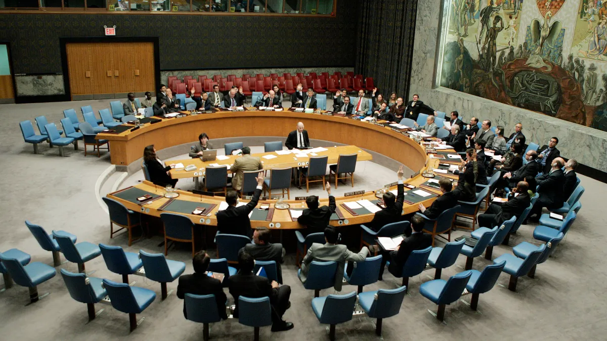 Security Council Extends UN Mission in Ethiopia and Eritrea. UN Photo/Eric Kanalstein Wide-view of a Security Council