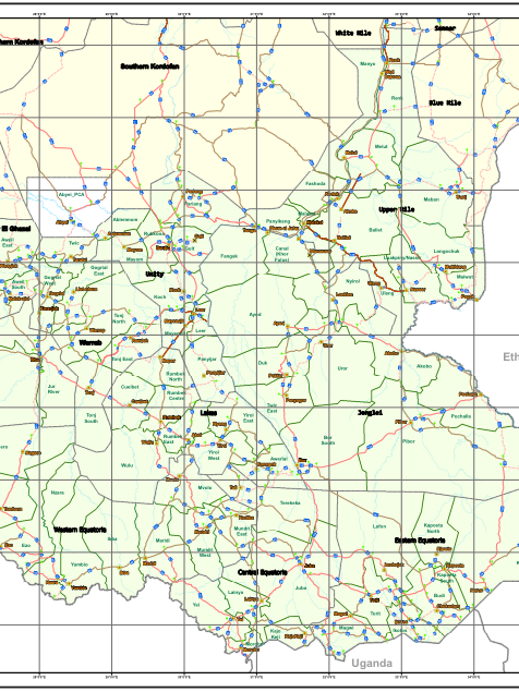 Referendum Maps: Southern Sudan - Distance between RSBs
