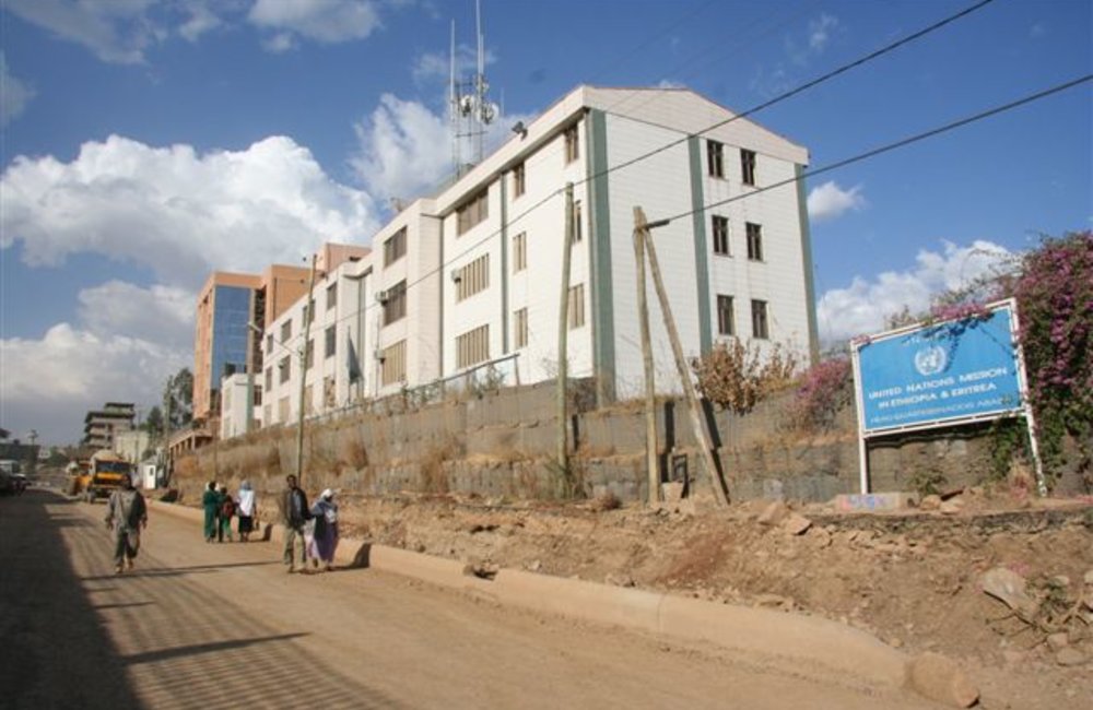 'White Building' - Addis Ababa  HQ, 10 January 2008 (Photo: Ian Steele)&#x0D;
